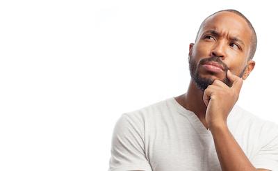 man contemplating cosmetic dentistry in high point, nc